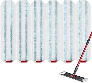 Lot De 3 Chiffons Microfibre De Rechange Pour Serpillère Vileda H2prO - Lavables Et Réutilisables - Bleu