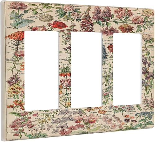 Vista 1094 de Cubiertas decorativas de salida de estrella de mar playera, tablero de madera azul de concha de mar de 1 banda, decoración individual GFCI, placa