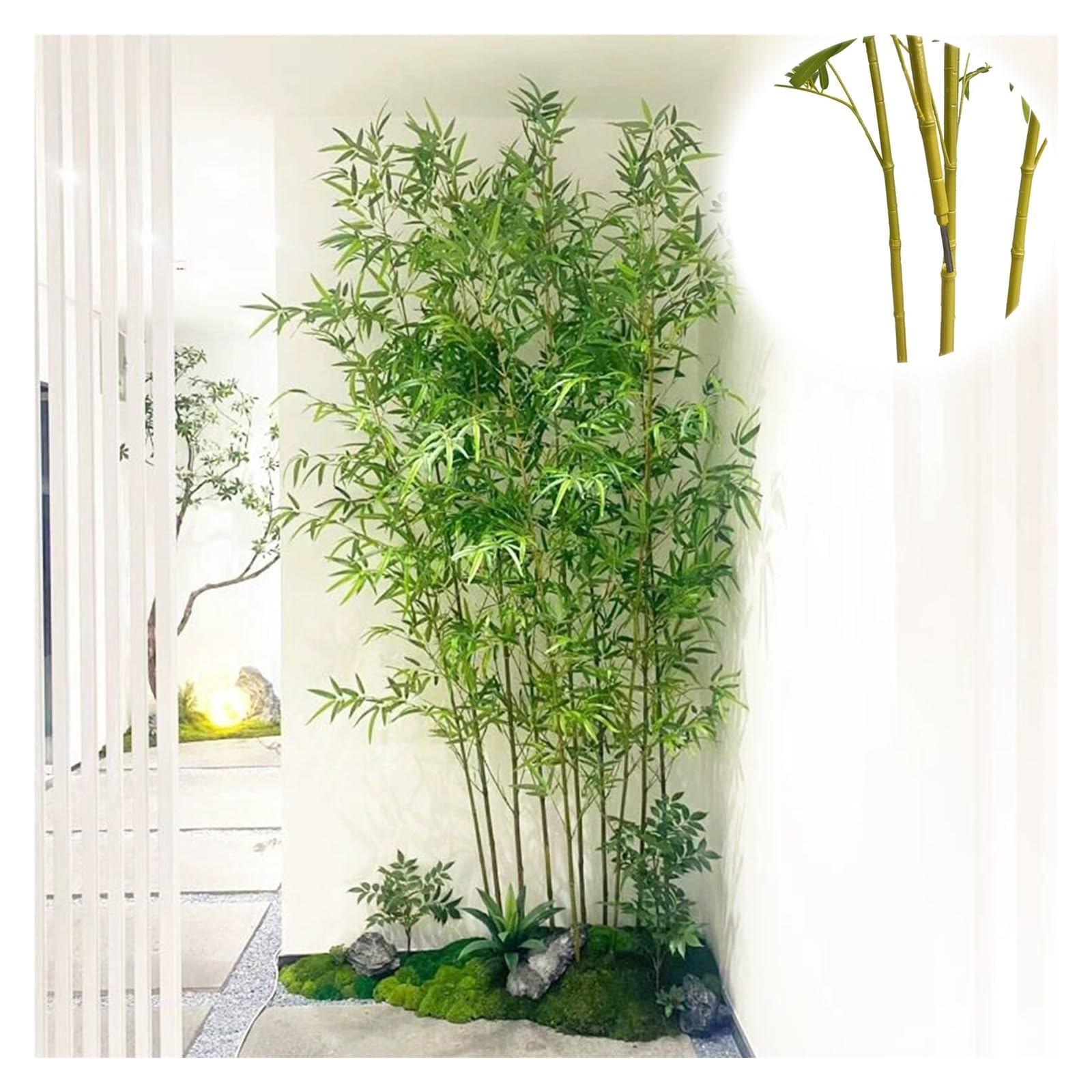 Bambou artificiel extra large pour brise-vue de terrasse et salon