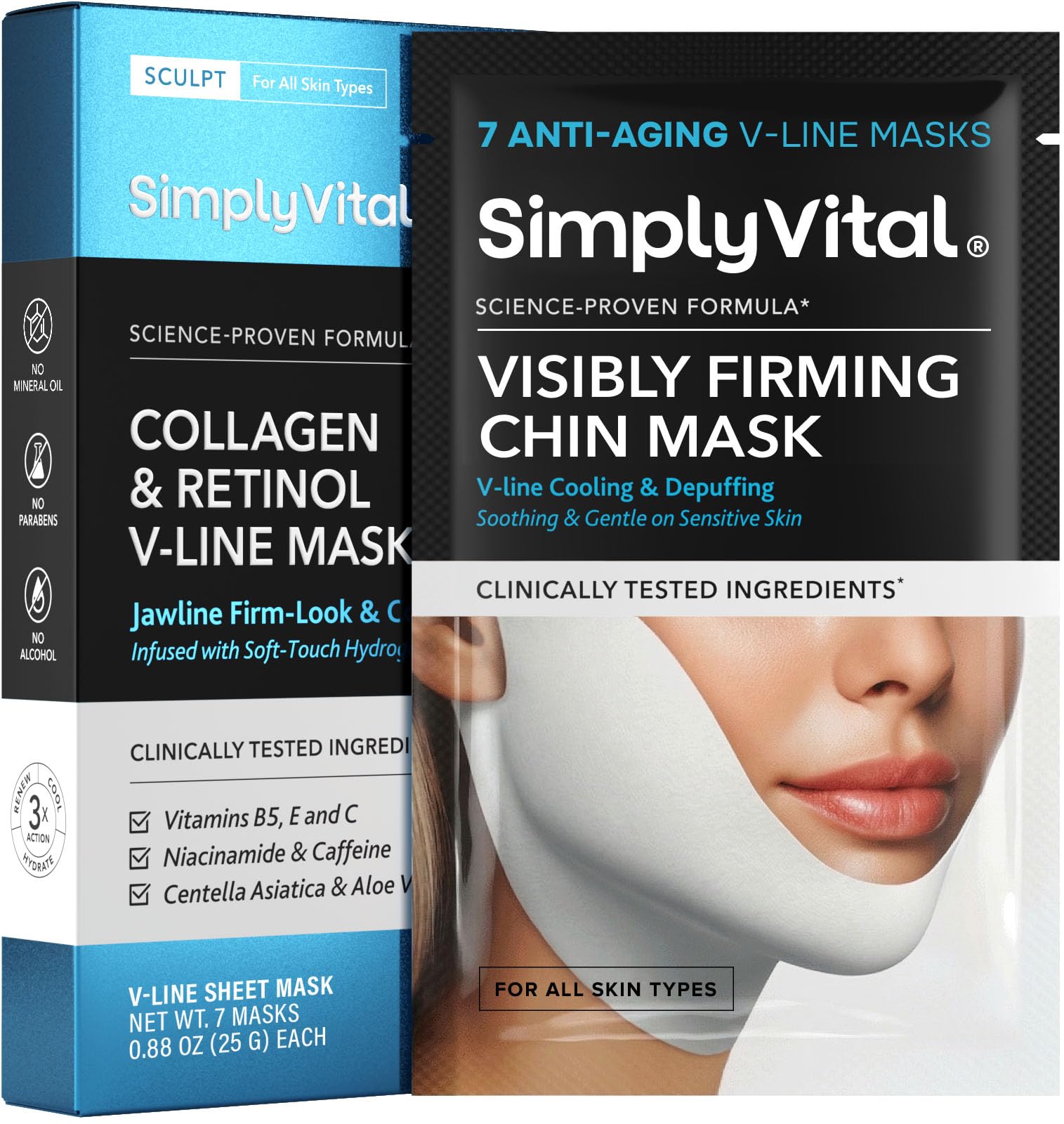 Amazon.com: V Line Lifting Mask with Collagen, Retinol