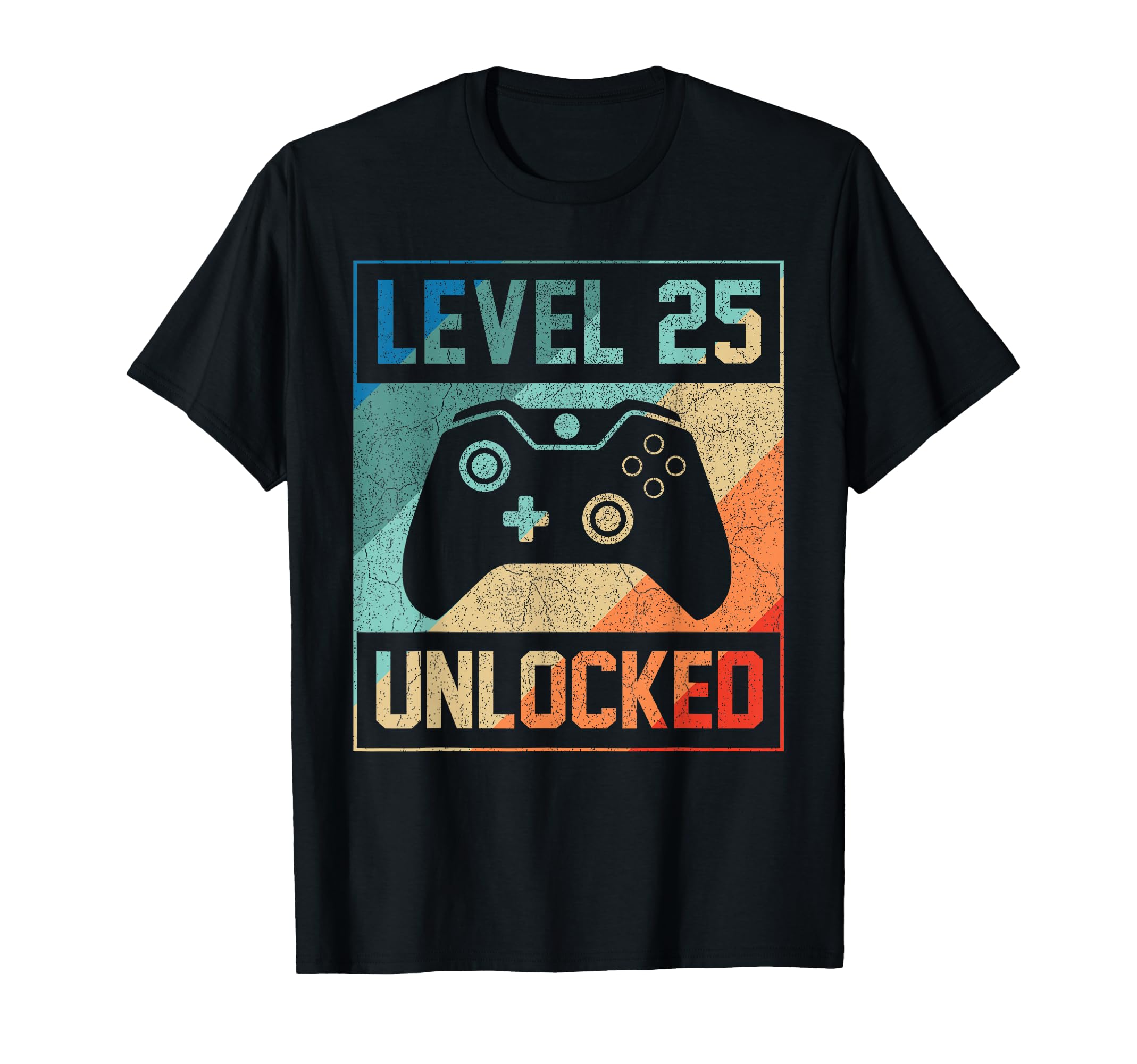 Level 25 Unlocked Video Gamer 25th Birthday Gifts T-Shirt