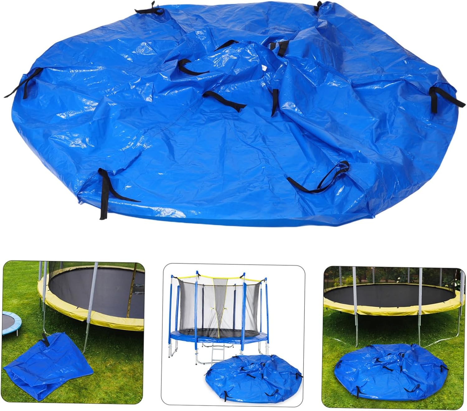 Canopy Cover for Round Trampolines Uv Rainproof Trampoline Top Cover Sunshade for Outdoor Sports and Backyard Fun