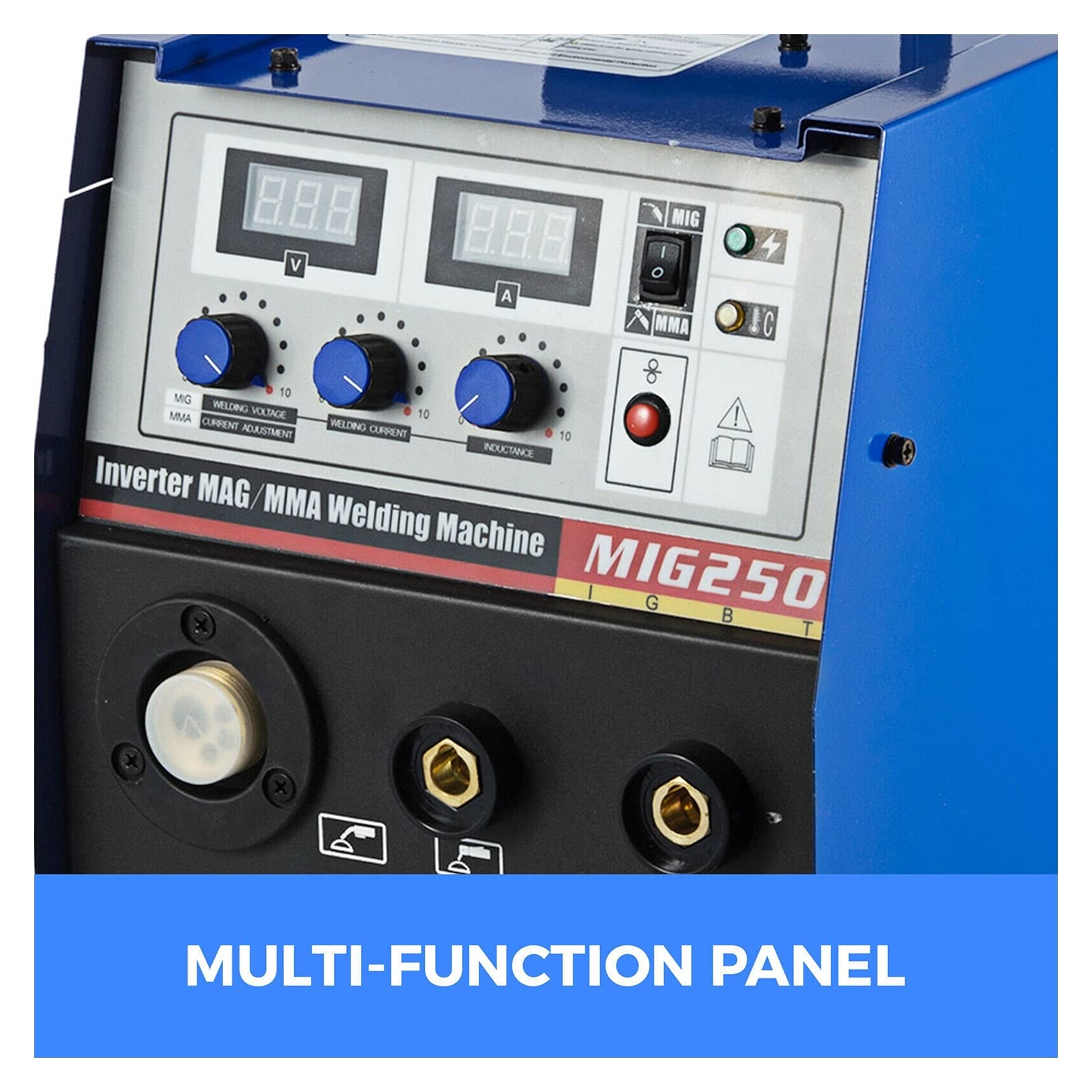 Saldatrice MIG-250 250Amp Mig/MMA 2-in-1 Inverter DC Saldatrice IGBT Gas/Gasless Trainafilo 20-45A Potente ed Efficiente