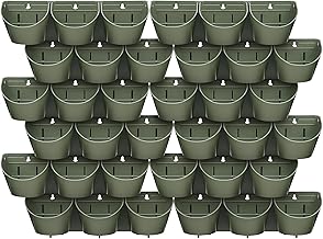 Sponsored Ad - Worth Garden Upgraded 12 Sets (36-Pocket) Self Watering Stackable Vertical Planters - Wall Mounted Plastic ...