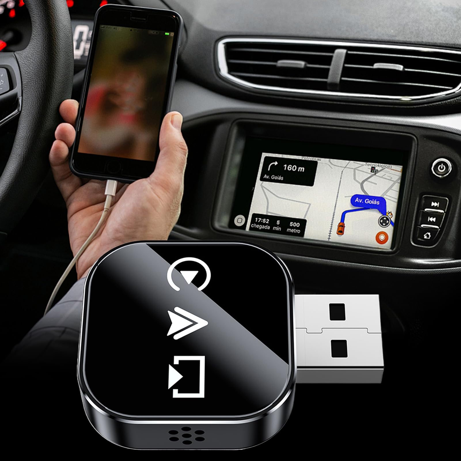 Dongle D Affichage pour Voiture Convertisseur À Connexion Automatique