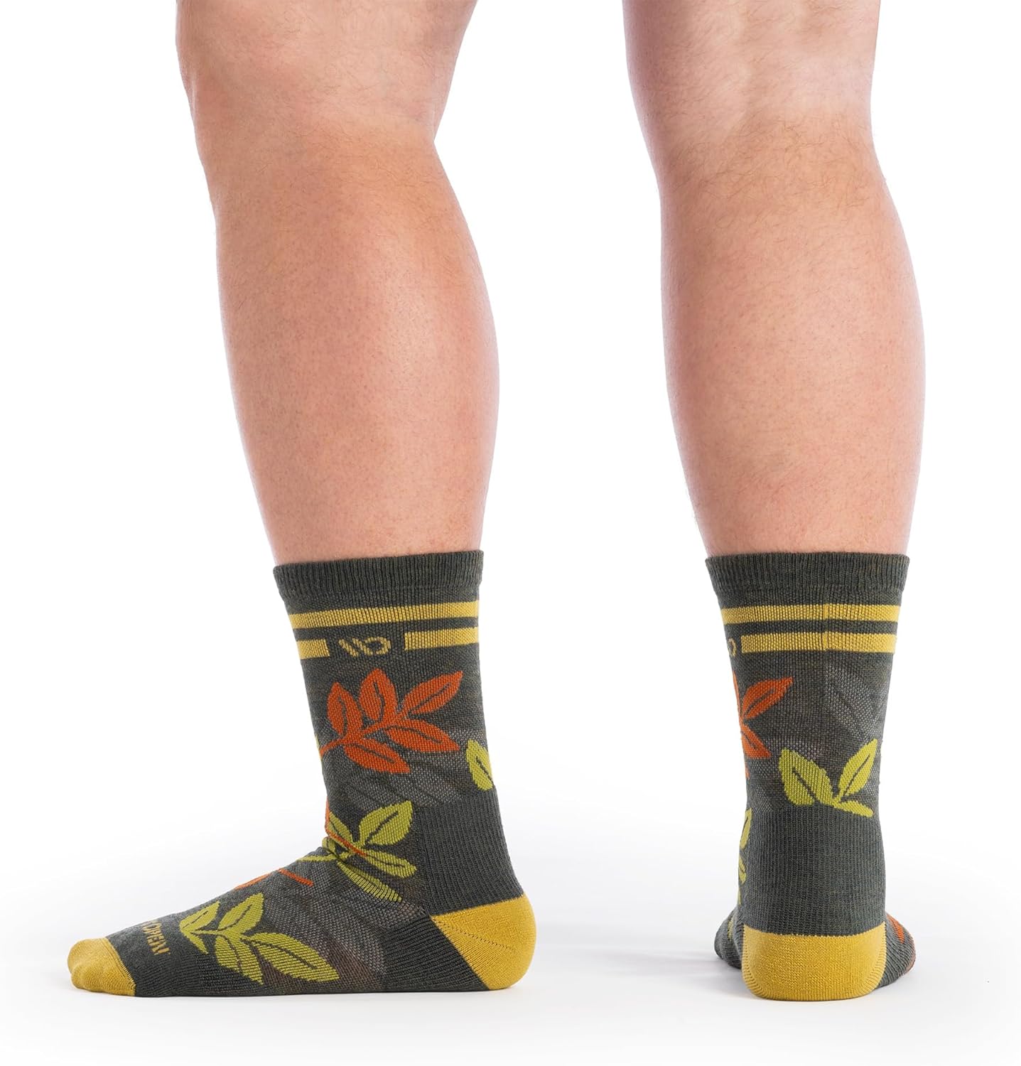Wide Open Crew Men's Socks - Merino Wool, Comfortable Everyday Socks (9007)