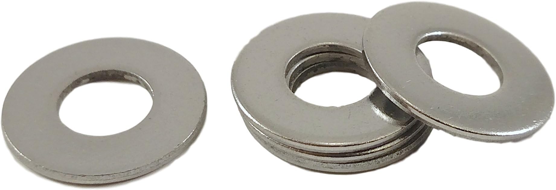 Stainless Flat Washers 5/16 Inch, 304 Stainless Steel, 50 Pieces (5/16 Flatwashers)