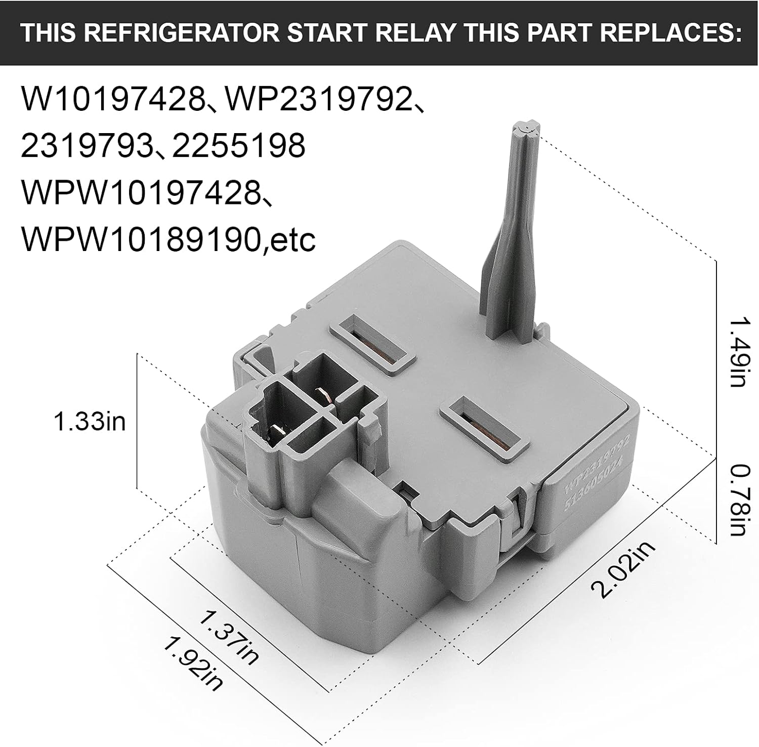 Ricambio Frigorifero Whirlpool Relè Whirlpool WPW10197428 Originale - Ricambio Per Frigorifero, Start-Dev Compatibile Restart Gewiss - Foto 6