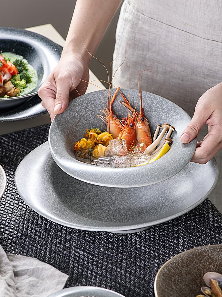 Sauce Kreative Schüssel zum Dippen, Teller für westliche Gerichte, Keramik, für Abendessen, Gemüse, Obst, Salat, Sonderformen