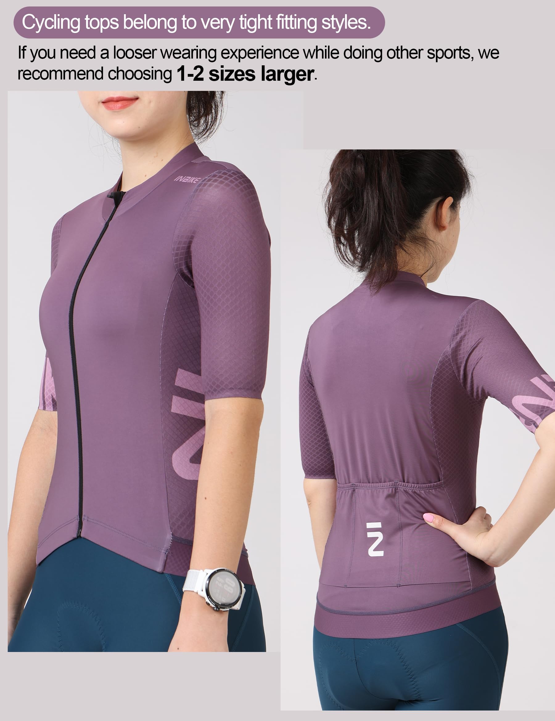 INBIKE Professionelles Fahrradtrikot für Frauen Eng Anliegend Atmungsaktiv Frühling/Sommer Radsport Bekleidung Mehrere Farben