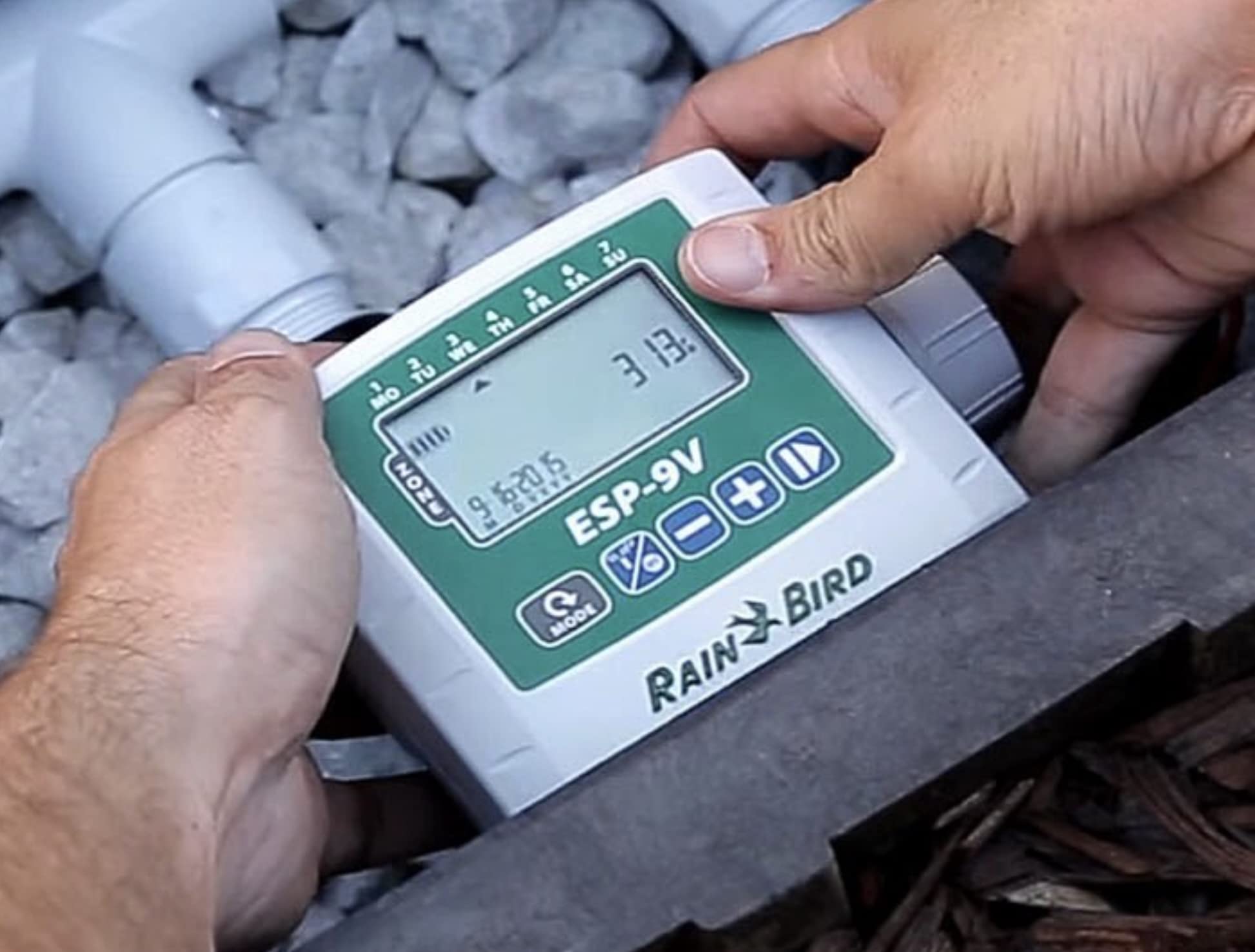 Rain Bird - Controller ESP-9 V. Programmatore di irrigazione 4 stagioni, grigio