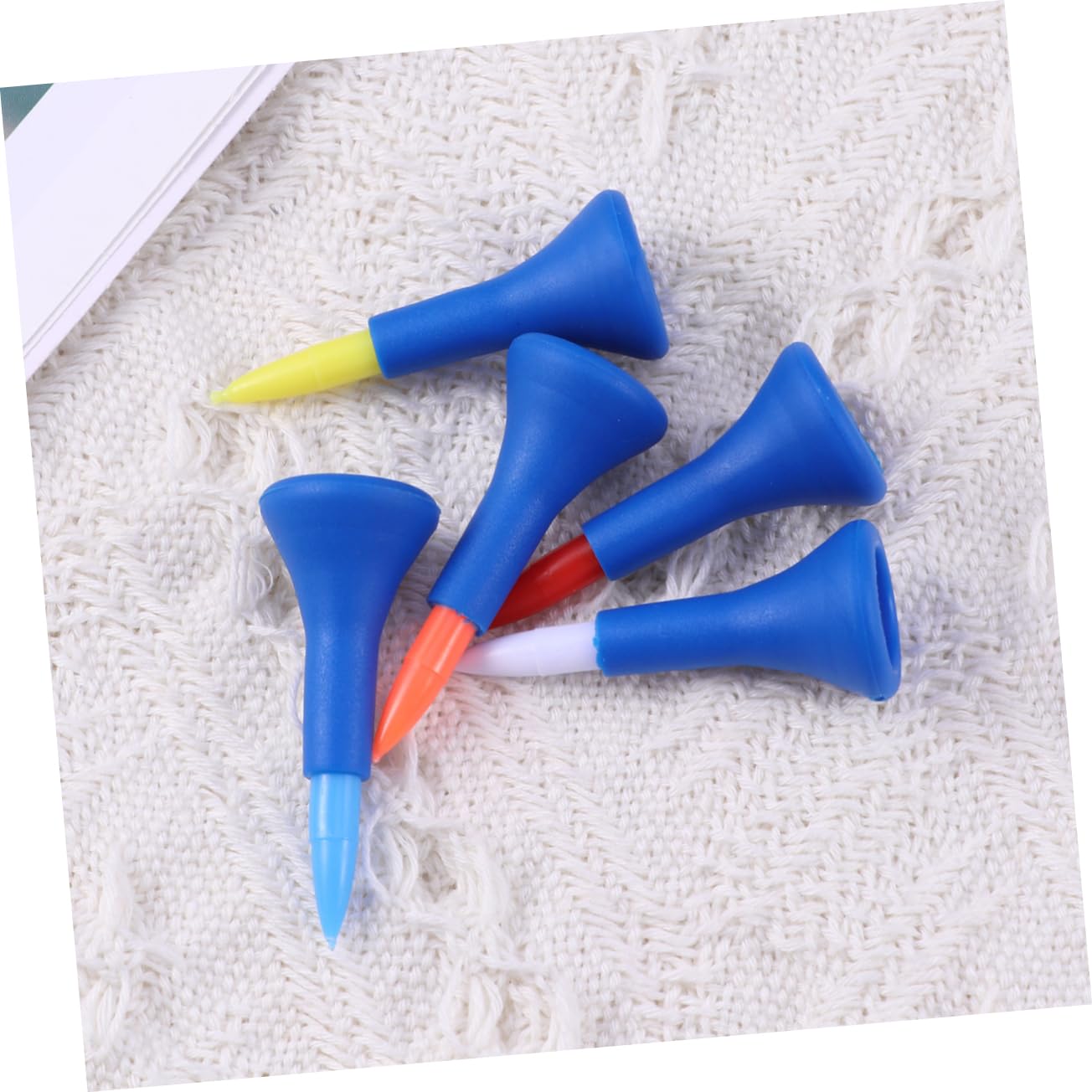 balacoo 5pcs Golf Training Spikes T154 Plastic Tee Accessories Compact and Portable for Golfers