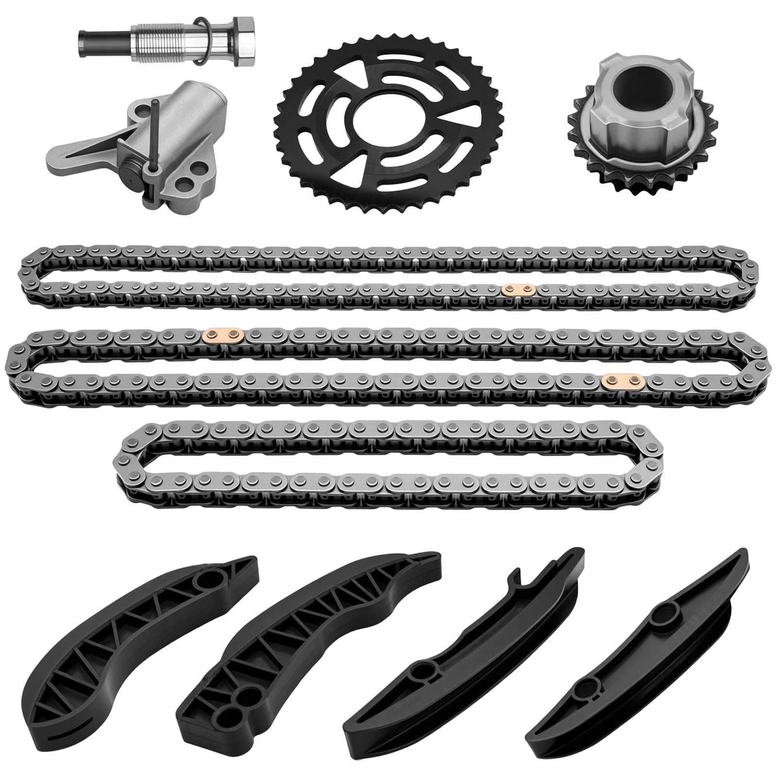 11317797898 Chaîne de synchronisation SET COMPATIBLE AVEC 3 E90 / TOURNIE E91, 4 COUPE F32 F82, 4 CABRIO F33 F83, 5 F10 F18, numéro de pièce 11317797899 13527979000 3 13. 13. 13. 13. 13131 31851851 85