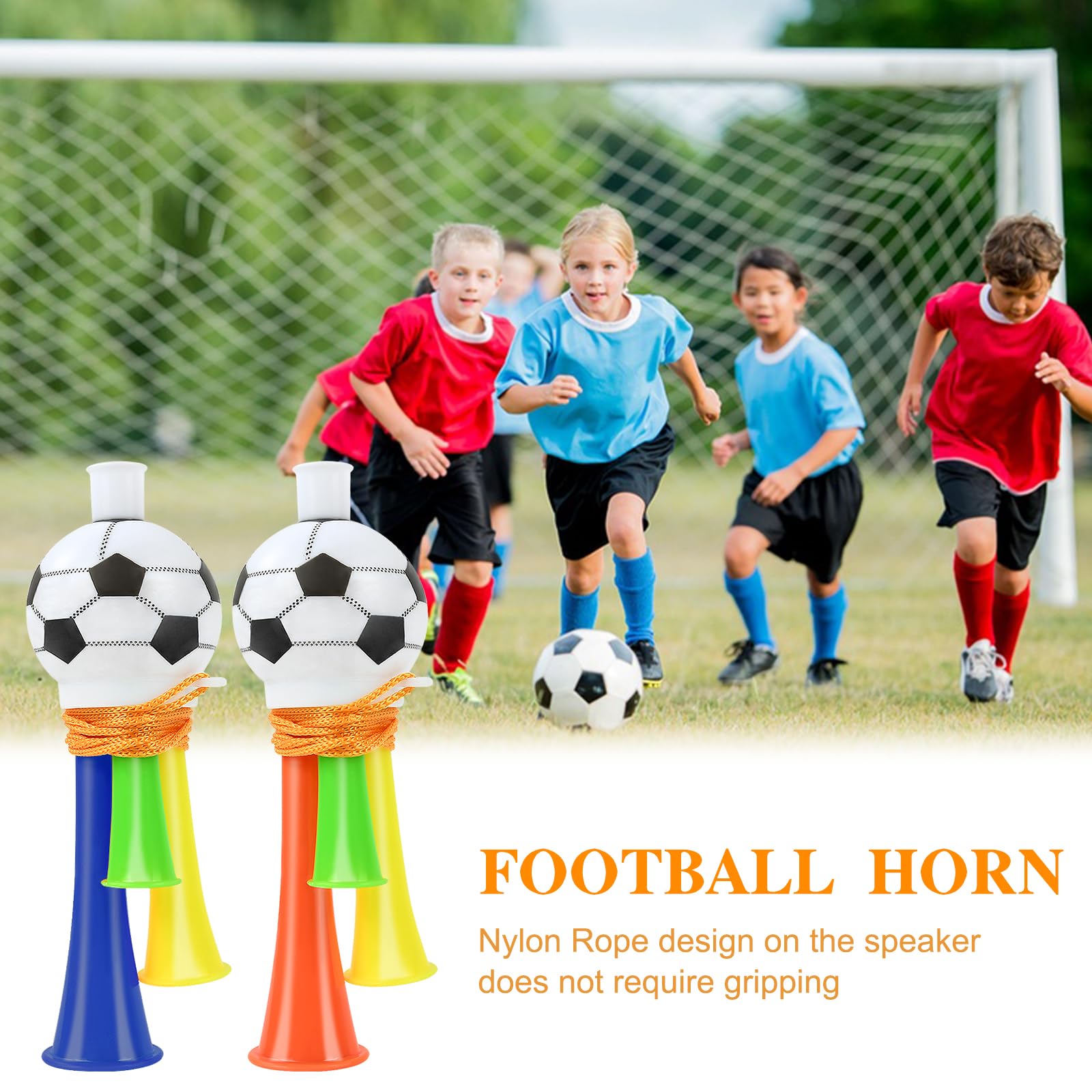 Trompette de Football 3 Pièces Corne Klaxon Plastique Enfants Fête 13cm