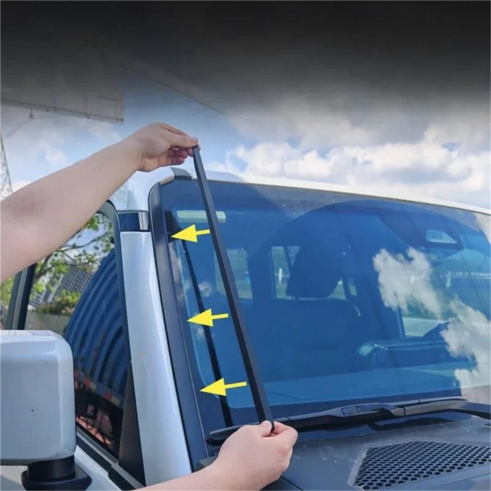 Porta Auto Guarnizioni per porte Per Toyota Per Prado Per LC250 2024 2025 Strisce Di Gomma Sigillanti Per Parabrezza Auto