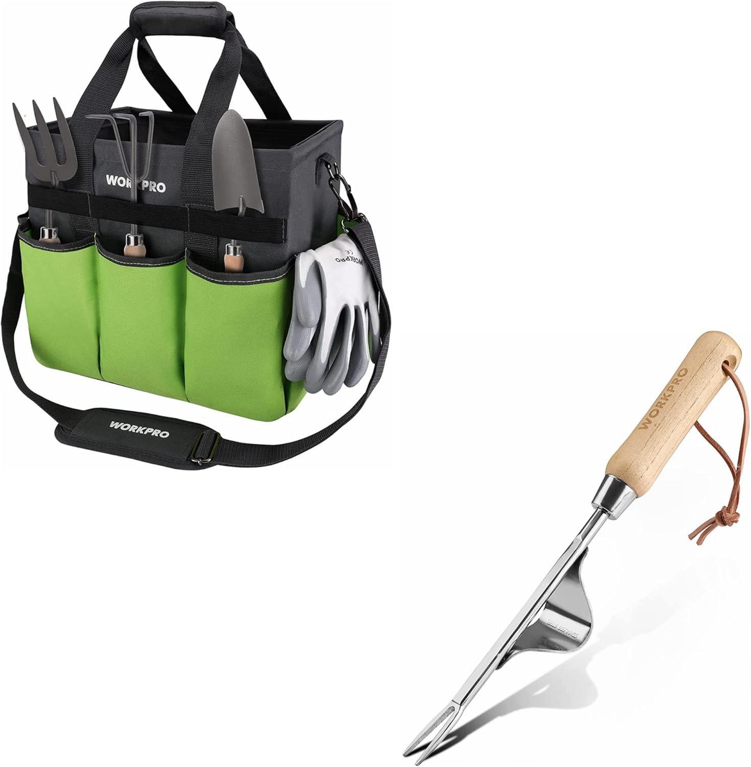 WORKPRO Garden Tote Bag and Weed Puller Tool