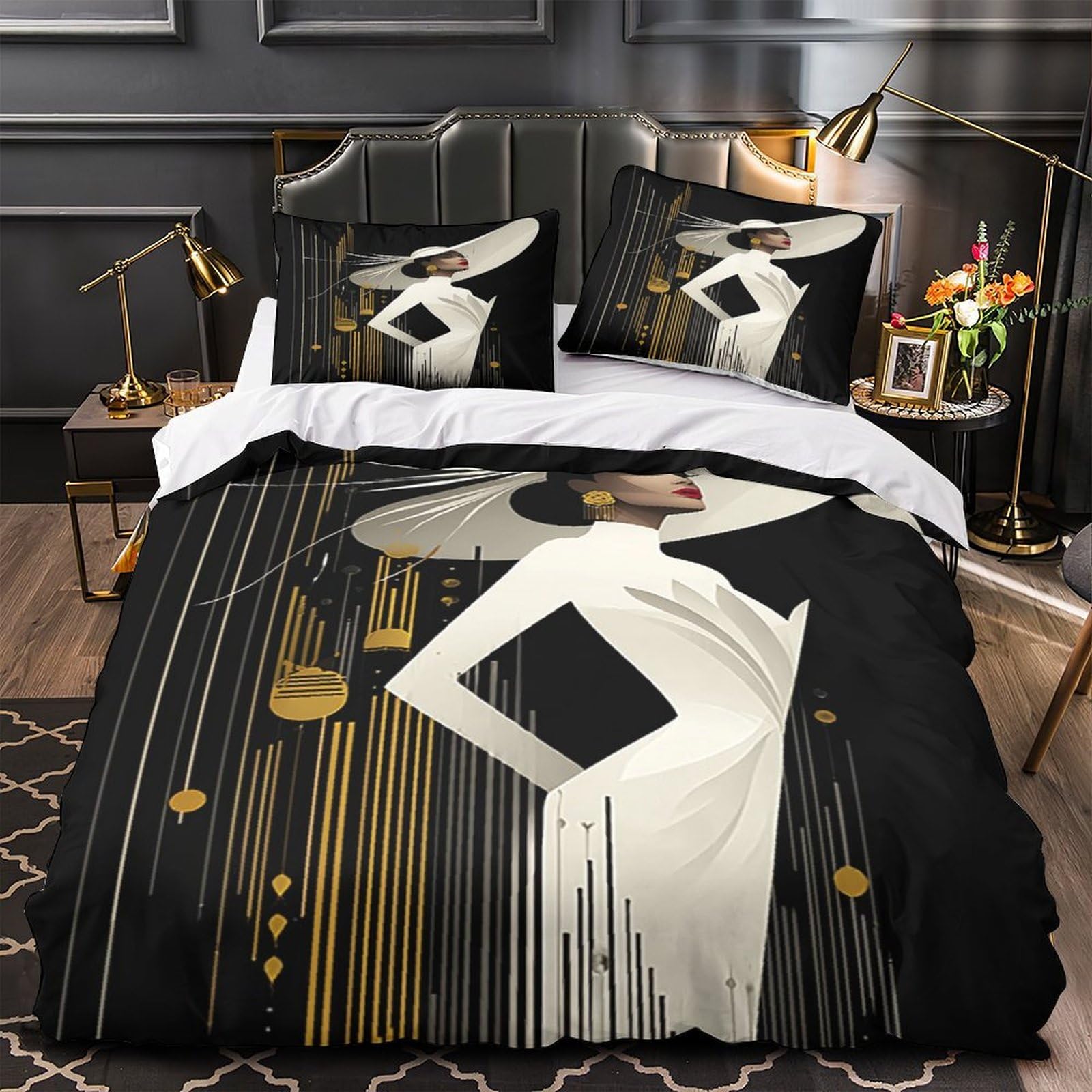 Housse de couette hypoallergique 140x200 anti-poussière super douce