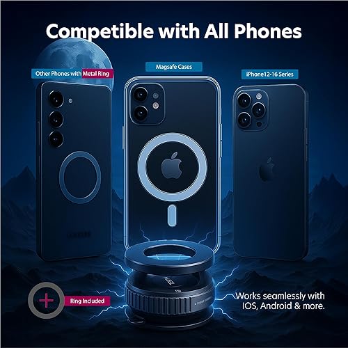 Miniatura 8 de Soporte magnético de vacío para tu automóvil, soporte de ventosa Magsafe ajustable de 360, soporte de teléfono celular para cochegimnasioespejo,