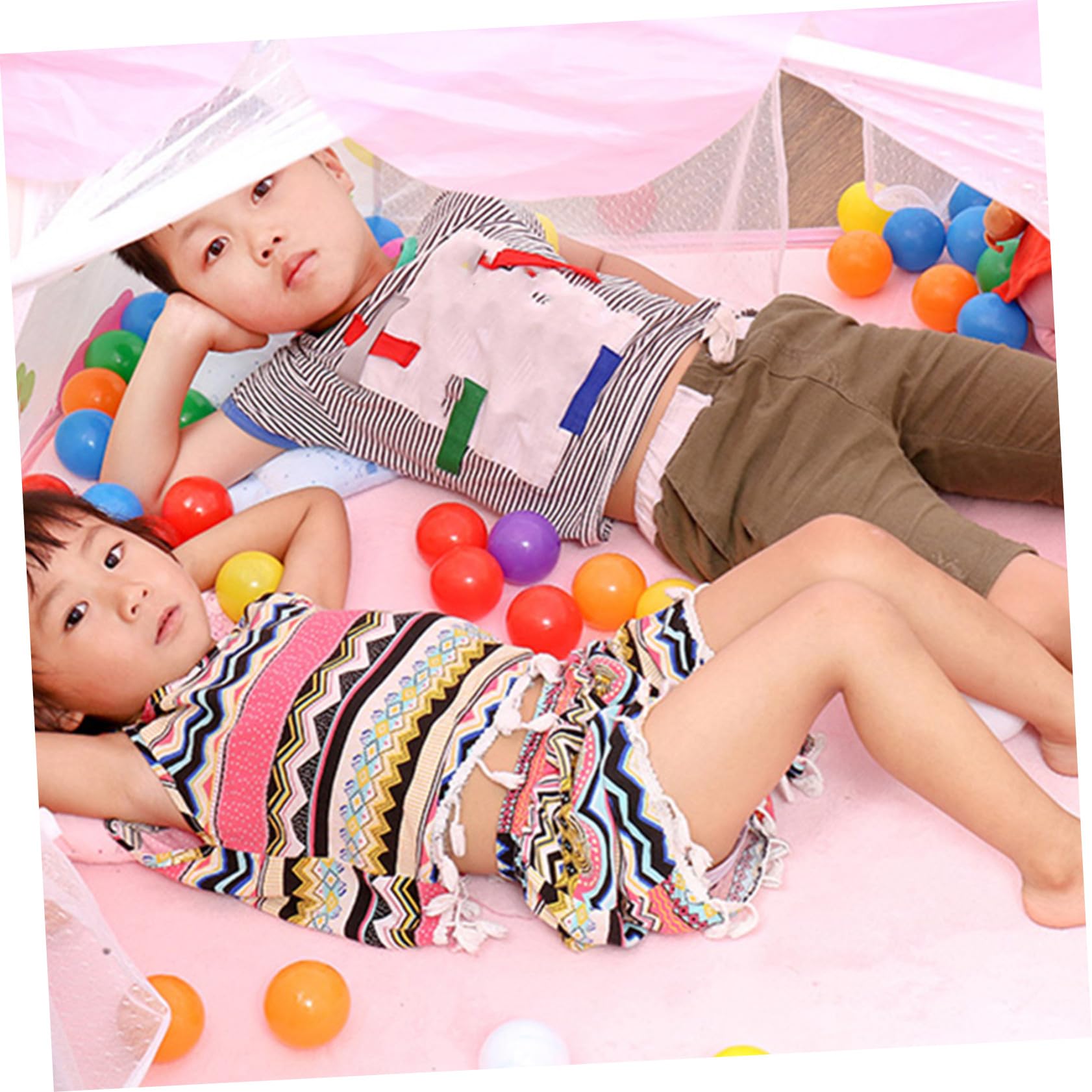 Tienda de Juegos de Tela Rosa para Niños, Casa Tipo Castillo