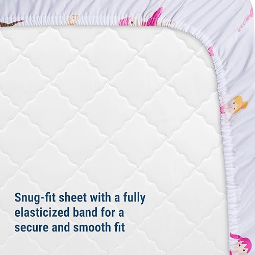 Vista 5 de Wildkin Sábana bajera ajustable 100% microfibra para niños, suave y transpirable, bailarina
