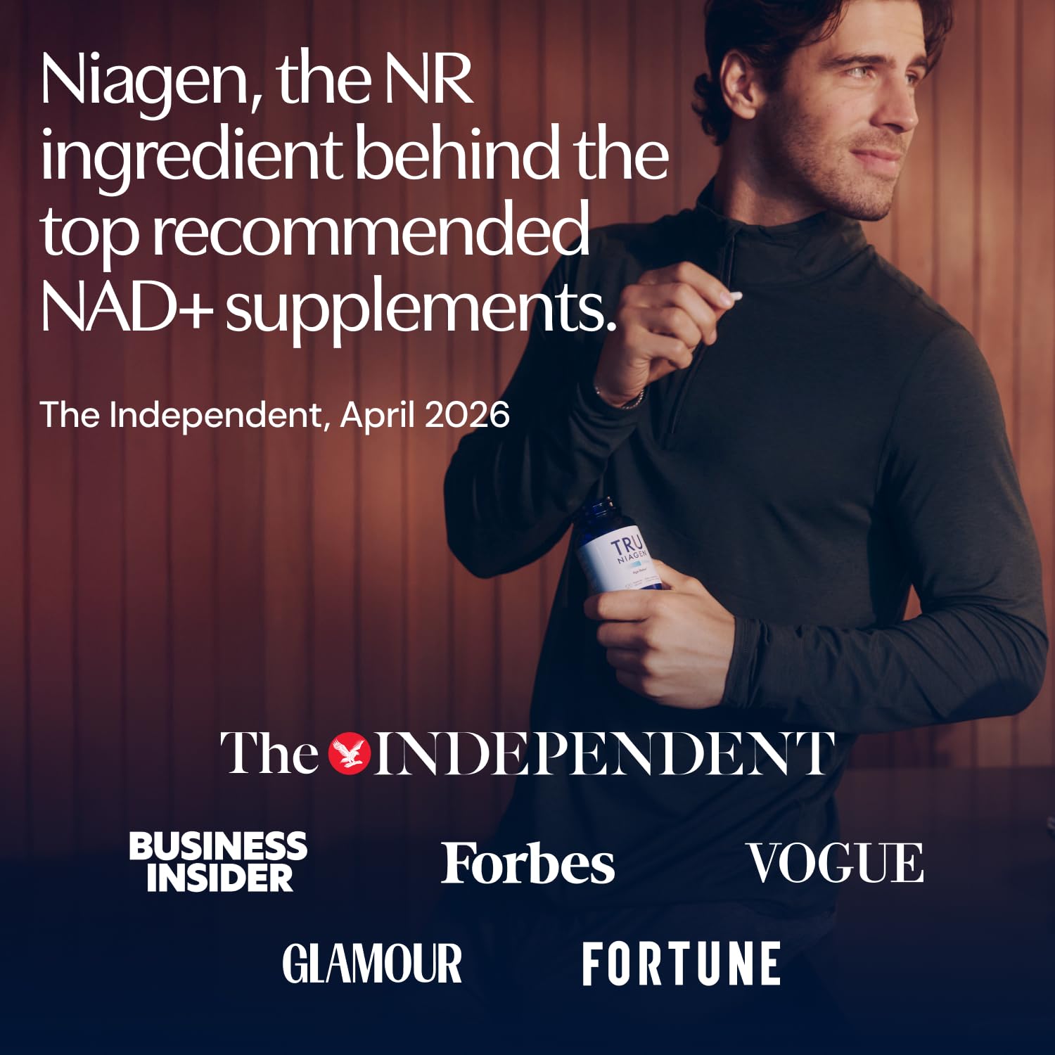 TRU NIAGEN Suppléments de NAD+ pour réduire l'épuisement et la fatigue, formule brevetée nicotinamide riboside NR (180 portions (2 x 90))