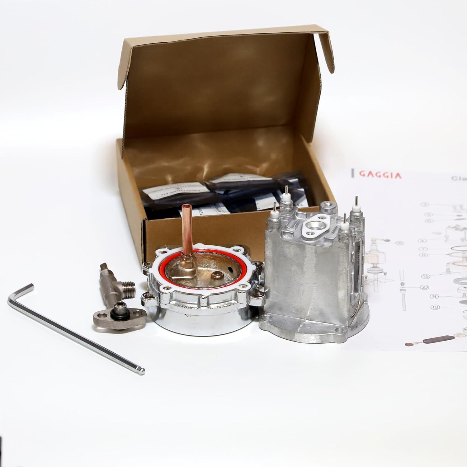 Gaggia Classic Gasket & O-Ring Repair Kit for Gaggia Classic/Classic Pro Espresso Machine – Viton Silicone Seal Set with Stainless Screws