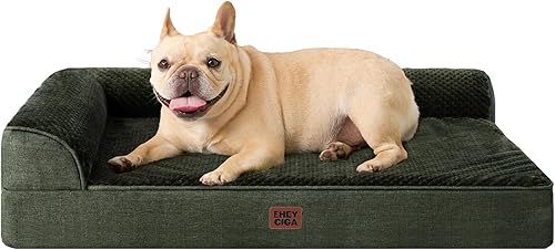 Miniatura 78 de EHEYCIGA Cama extra grande para perro torpedica, cama XL de espuma viscoelástica para perro con funda extraíble lavable, sofá impermeable para