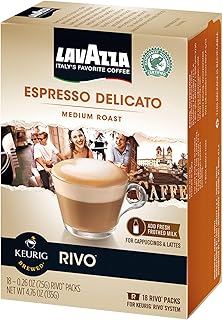 Lavazza Espresso Delicato Keurig Rivo Pack, 18 Count