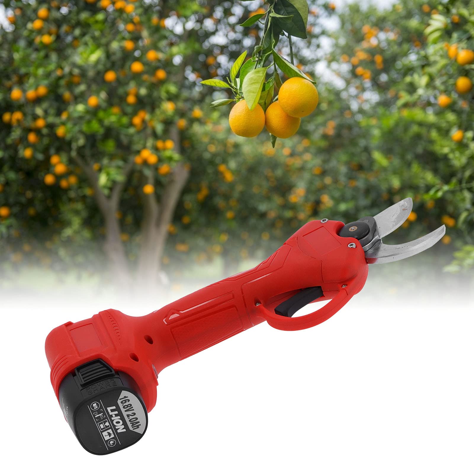 Cesoie da potatura a batteria al litio senza fili per la manutenzione di frutteti e giardini - con lama in acciaio al carbonio SK5 - Potatore elettrico ricaricabile per rami di