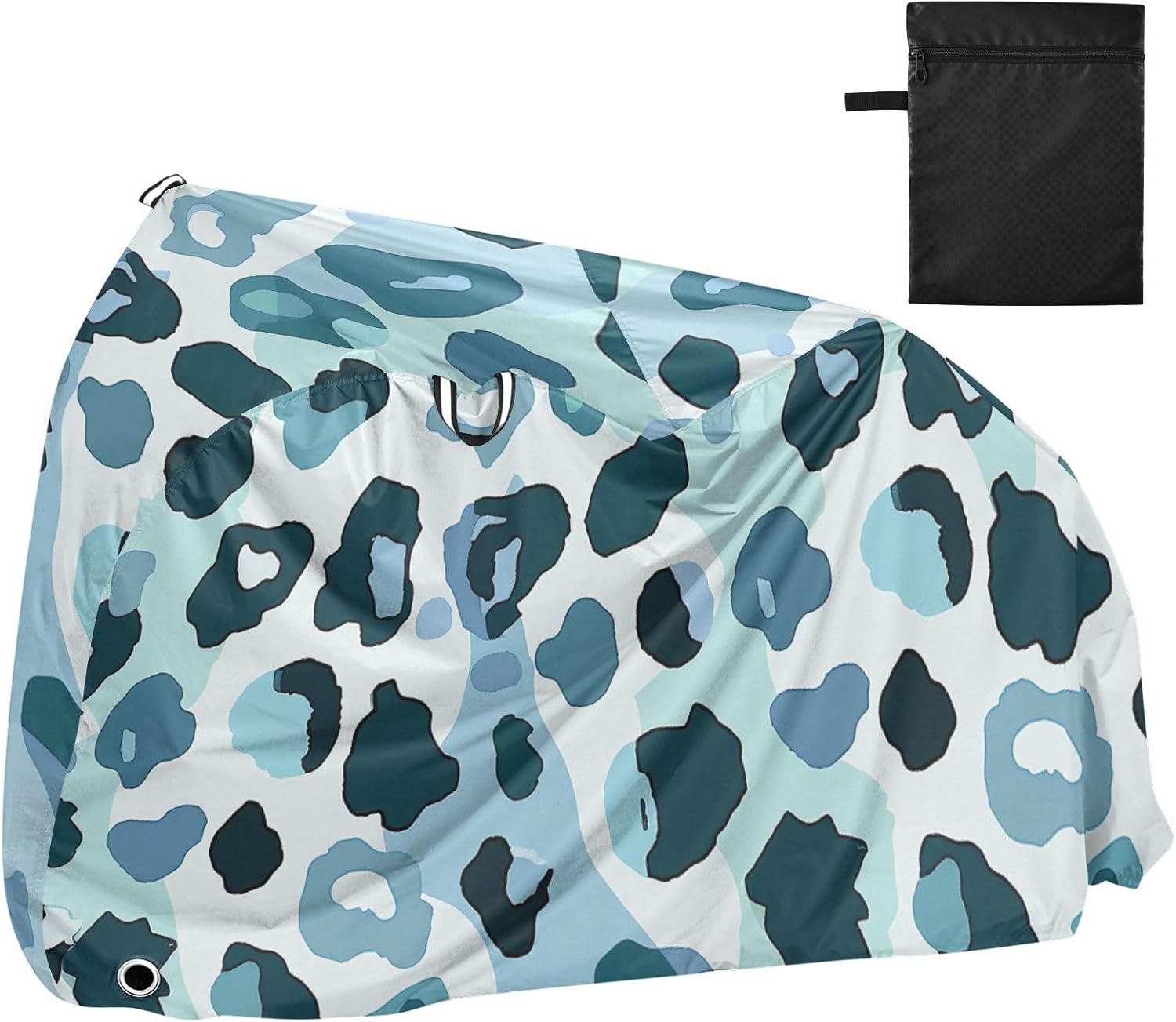 Leopard Print Blue Covers for Bike Waterproof Motorcycle Cover Bikes Accessories