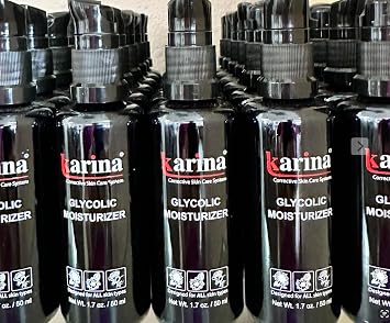 Karina Glycolic Acid Moisturizer 1.7 oz Exfoliating Face & Body Moisturizer for Dry, Oily & Acne-Prone Skin Hydrating Anti-Aging Cream for Women Smooth, Bright & Youthful Skin Made in USA