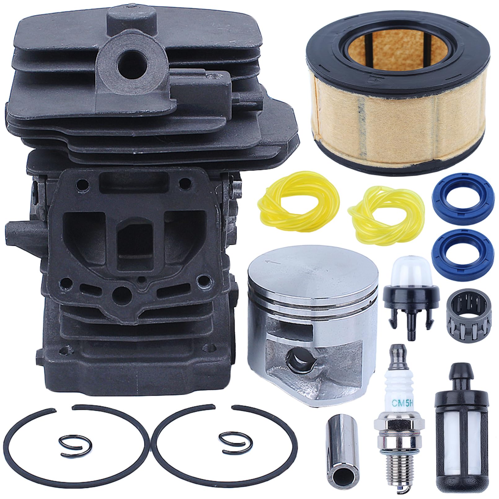 Kit de Bombilla de Filtro de Aire de pistón de Cilindro 44Mm, para Motosierra para Stihl Ms251, 1143 020 1207,1143-020-1207,