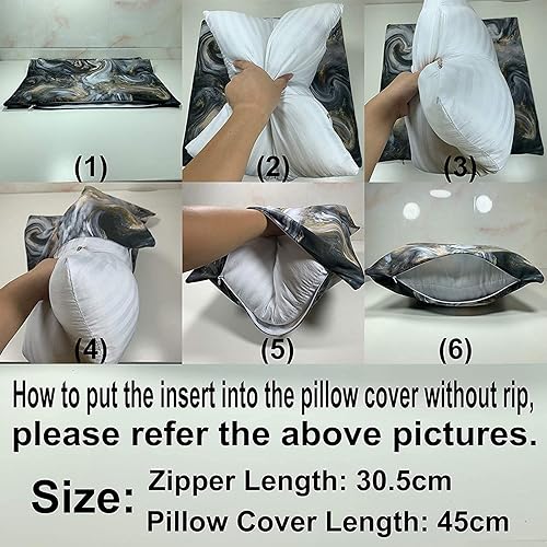 Miniatura 8 de Juego de 2 fundas de almohada cuadradas de 18 x 18 pulgadas para mujereshombres, funda de cojín de felpa corta para el hogar, sofá, sala de estar,