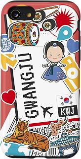 iPhone SE (2020) / 7 / 8 Airport and Airline Tags - Boarding Pass of Gwangju Case