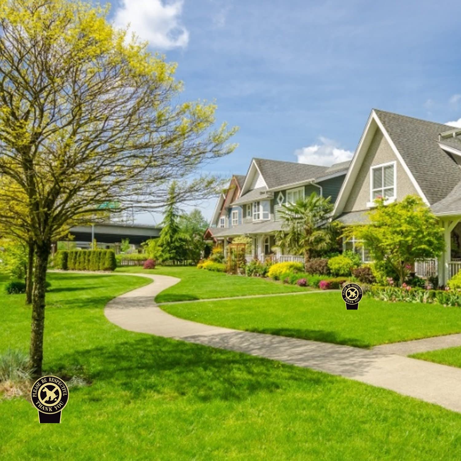 HEIOKEY Hundeverbotsschild – „No Poop And Pee“ Mit Metall-Pfahl Für Garten, Rasen & Hof