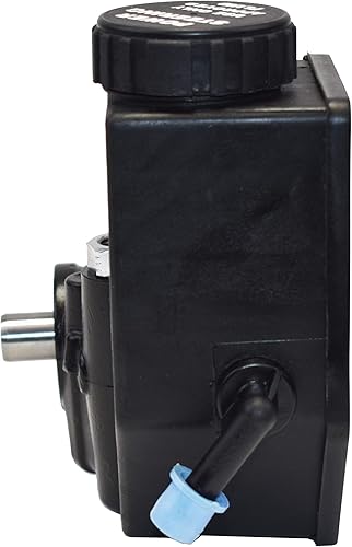 Miniatura 6 de A-Team Performance - Bomba de dirección asistida Saginaw Serie TC Aluminio Tipo II con Depósito Integral - Compatible con GM (negro)
