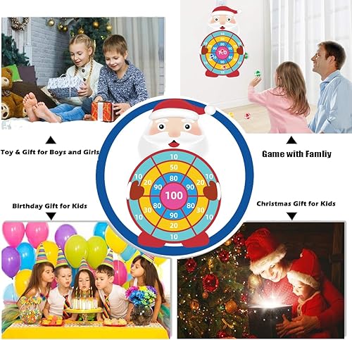 Miniatura 3 de Tablero de dardos grande de 30 pulgadas para niños, el mejor regalo de festival para niños y niñas