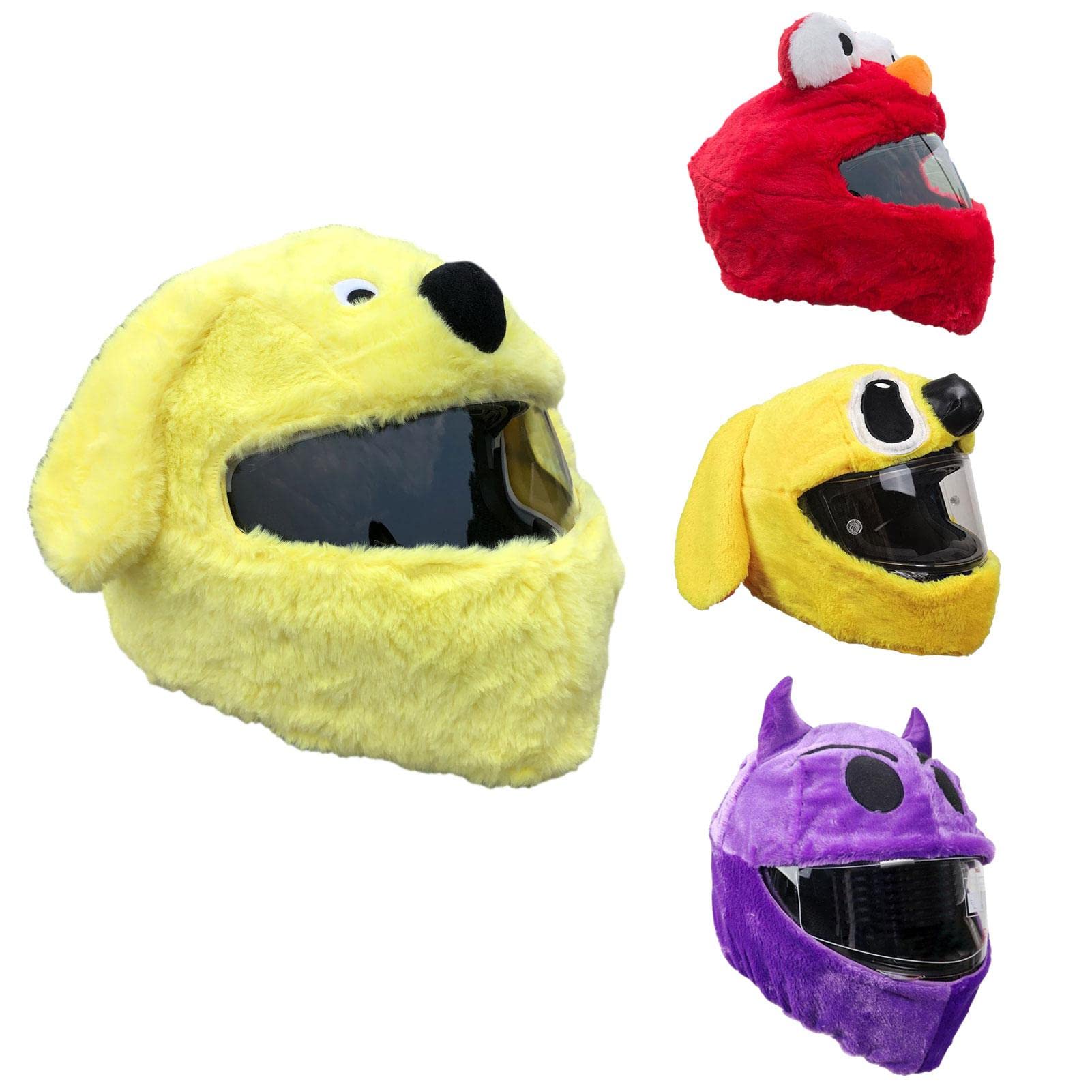 Bavokon 4 Motorcycle Helmet Hat Motorbike Funny Crash Funny Crazy Case,Full Face Helmet Cover Funny Fits All Accessories Protection for Motorcycle Skiing, Men and Women Rides Moto Gear and Gifts