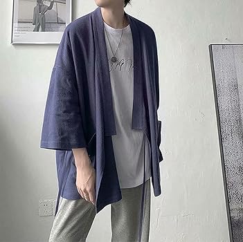 Amazon | [Exsaupy] 夏服 メンズ 七分袖 カーディガン コート
