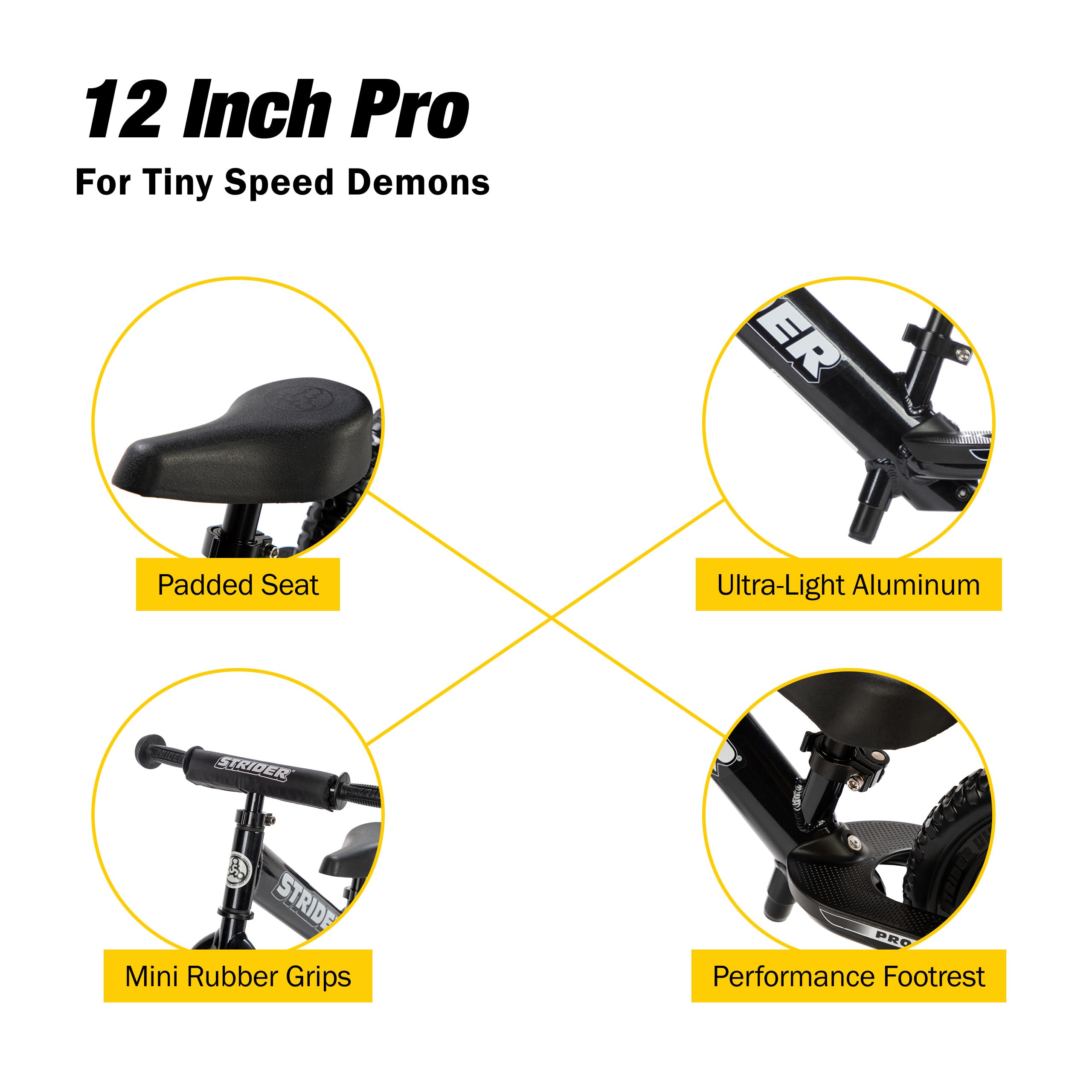 Amazon.co.jp: Strider 12 Pro Super Light Black Pearl Balance Bike