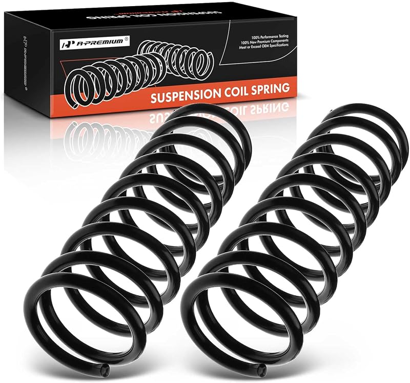 A-Premium 2-Pack Front Suspension Coil Spring Set Compatible with Jeep | for Grand Cherokee 1999 2000 2001 2002 2003 2004, Driver and Passenger Side, Replace# 52088262KE, 52088263KF