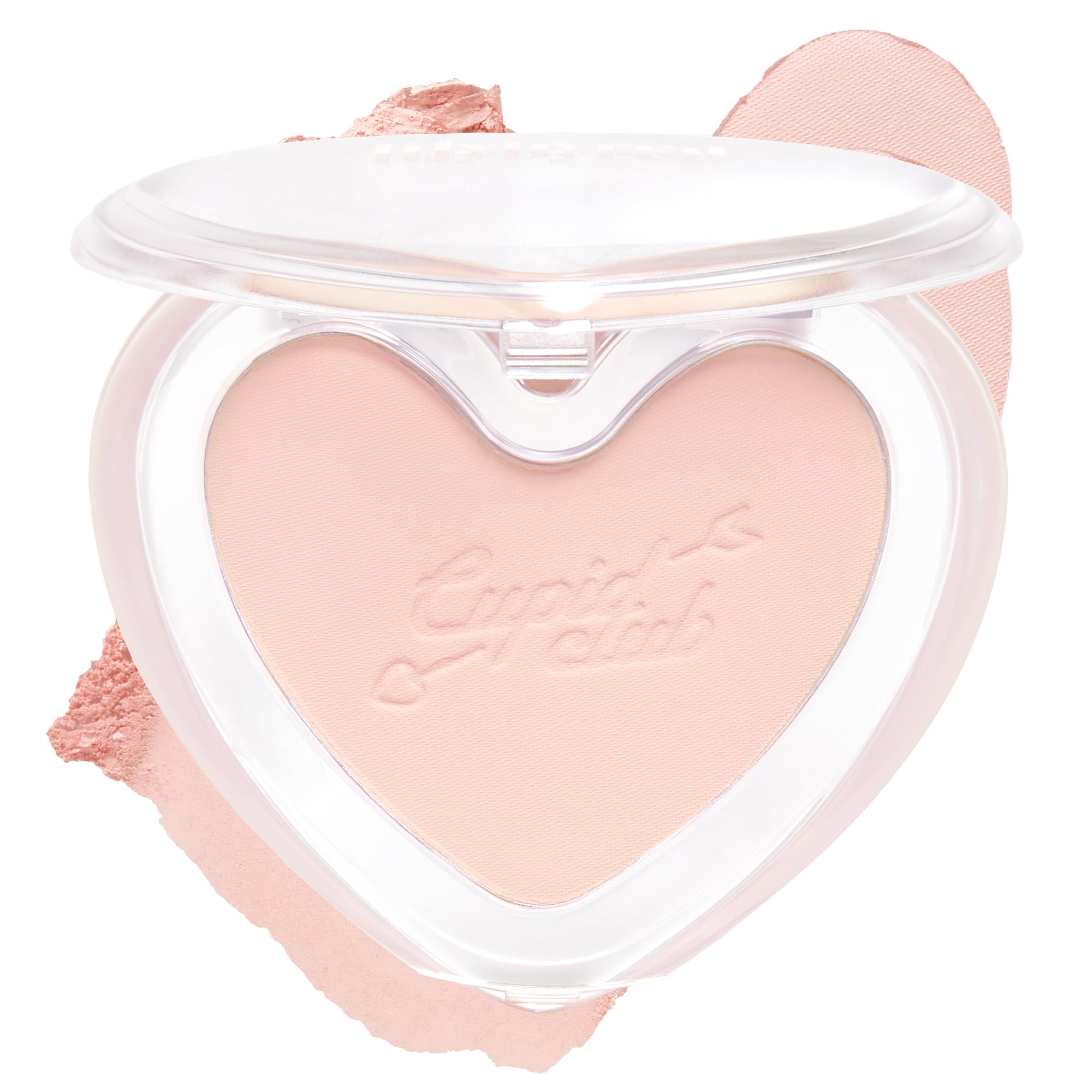 lilybyred Luv Beam Blur Cheek | Heart-Shaped Korean Powder Blush, Silky Texture, Lightweight, Soft Blurring Matte Finish, Long-Lasting, Natural Flush,