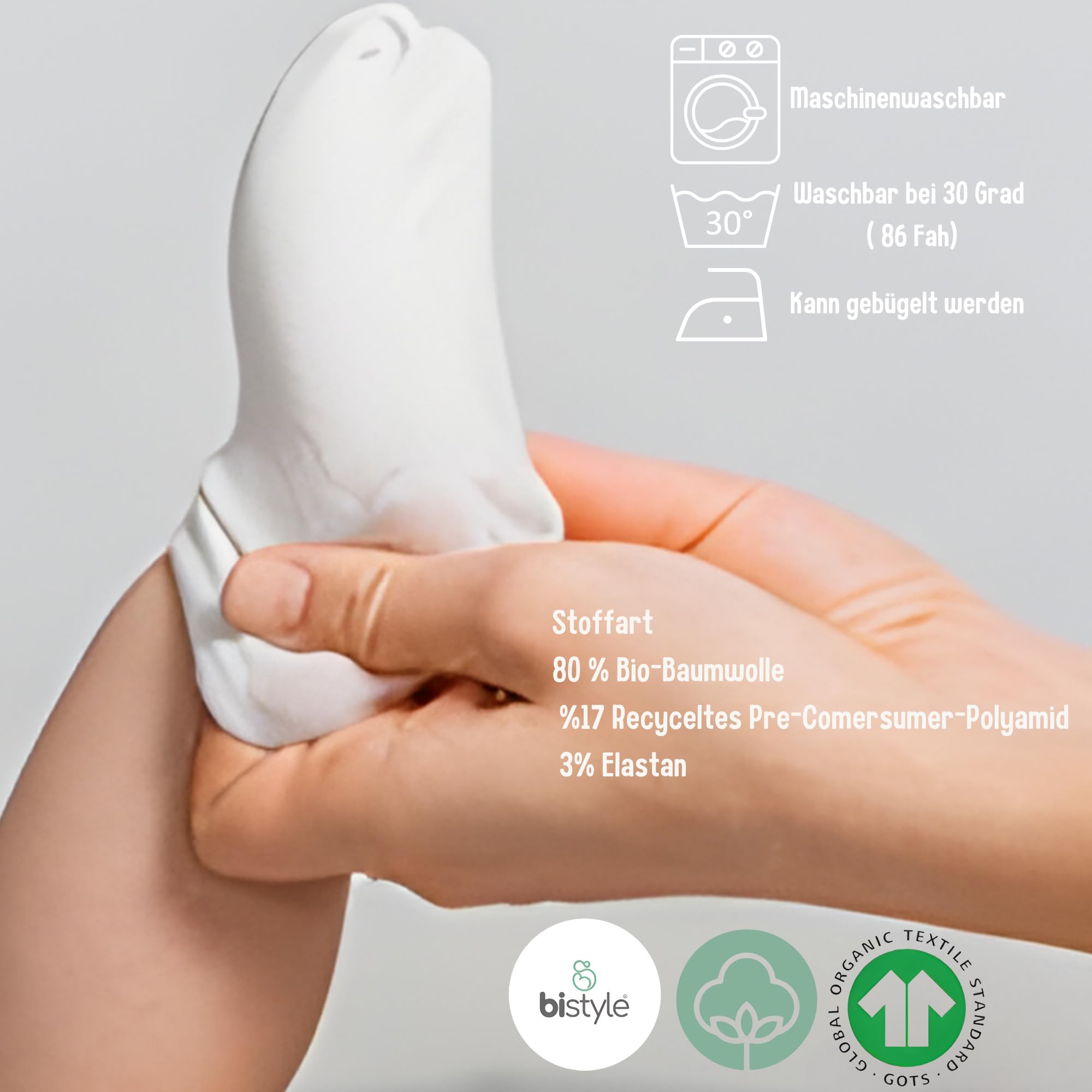 bistyle Lot de 6 paires de chaussettes en coton pour nouveau-né de 0 à 6 mois à 3 ans - Chaussettes sans couture - Chaussettes pour garçons et filles