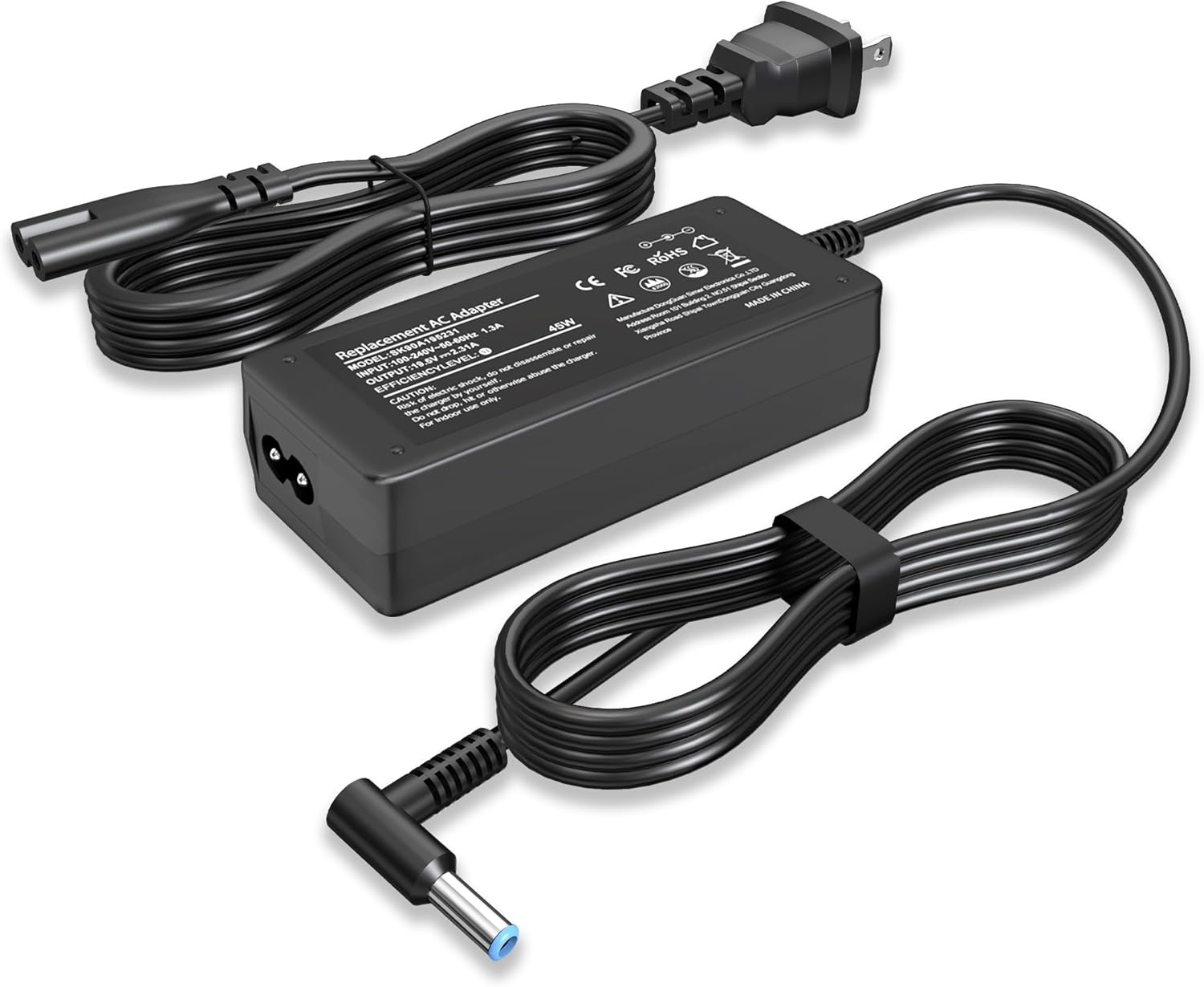 45W 19.5V 2.31A for HP Laptop Charger Compatible with HP Pavilion x360 11 13 15, Stream, Envy, ProBook, EliteBook, Spectre, Notebook Series AC Adapter Power Cord (4.5mm x 3.0mm Smart Blue Tip)