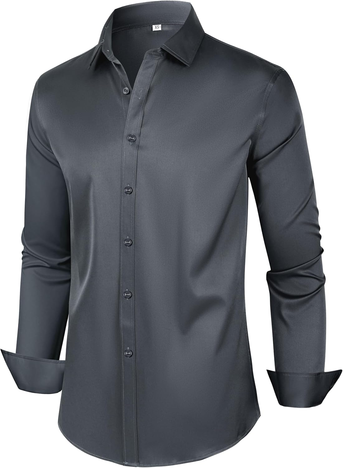Mens Dress Shirts Long Sleeve Collared Shirt Wrinkle Resistant Formal Shirts Business Casual Button Down Shirt - Image 2
