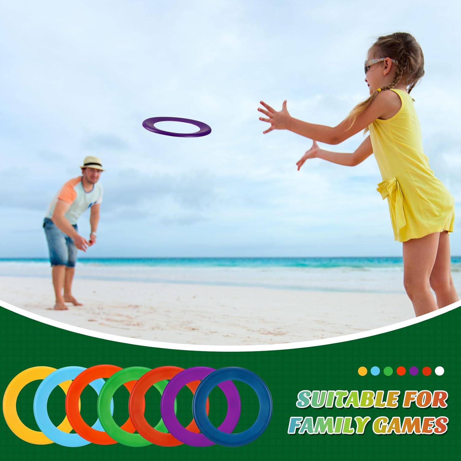 Lenwen Flying Discs Bulk Flying Rings for Kids Sports Outdoor Disc Toy Party Favor for Camping Yard Lawn Backyard Garden Pets Games Party Favors, Assorted Colors, 10 inch