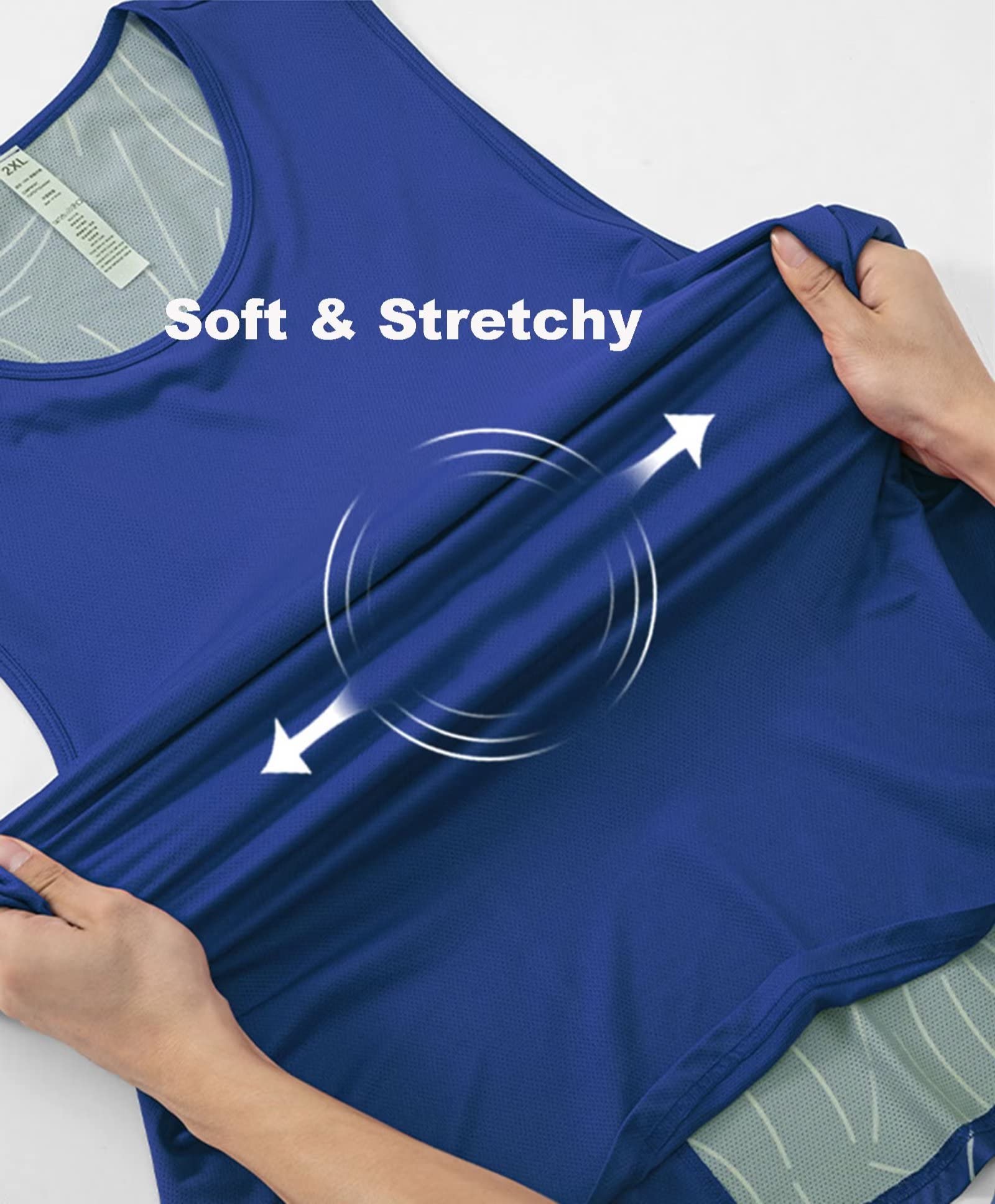 Men's 2 Pack Tank Top,Sleeveless T-Shirt Vest Tops Quick Dry Gym Vest Tops Breathable Shirts Training Bodybuilding Vests