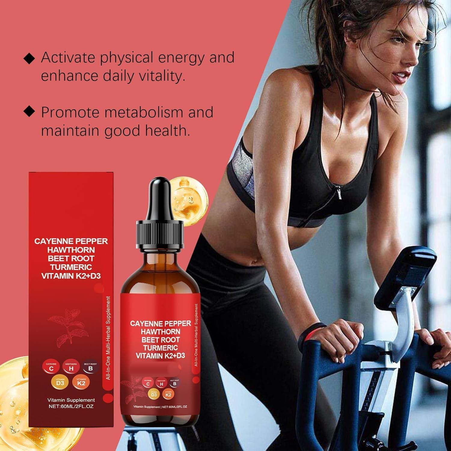 Rethes Gocce di pepe di Cayenna, gocce di Aeluro Cayenna, integratore di pepe Gleame Liquid D-rops, Gleame Pepper D-rops, gocce di pepe di Cayenna, gocce liquide naturali per uomini e donne (3)