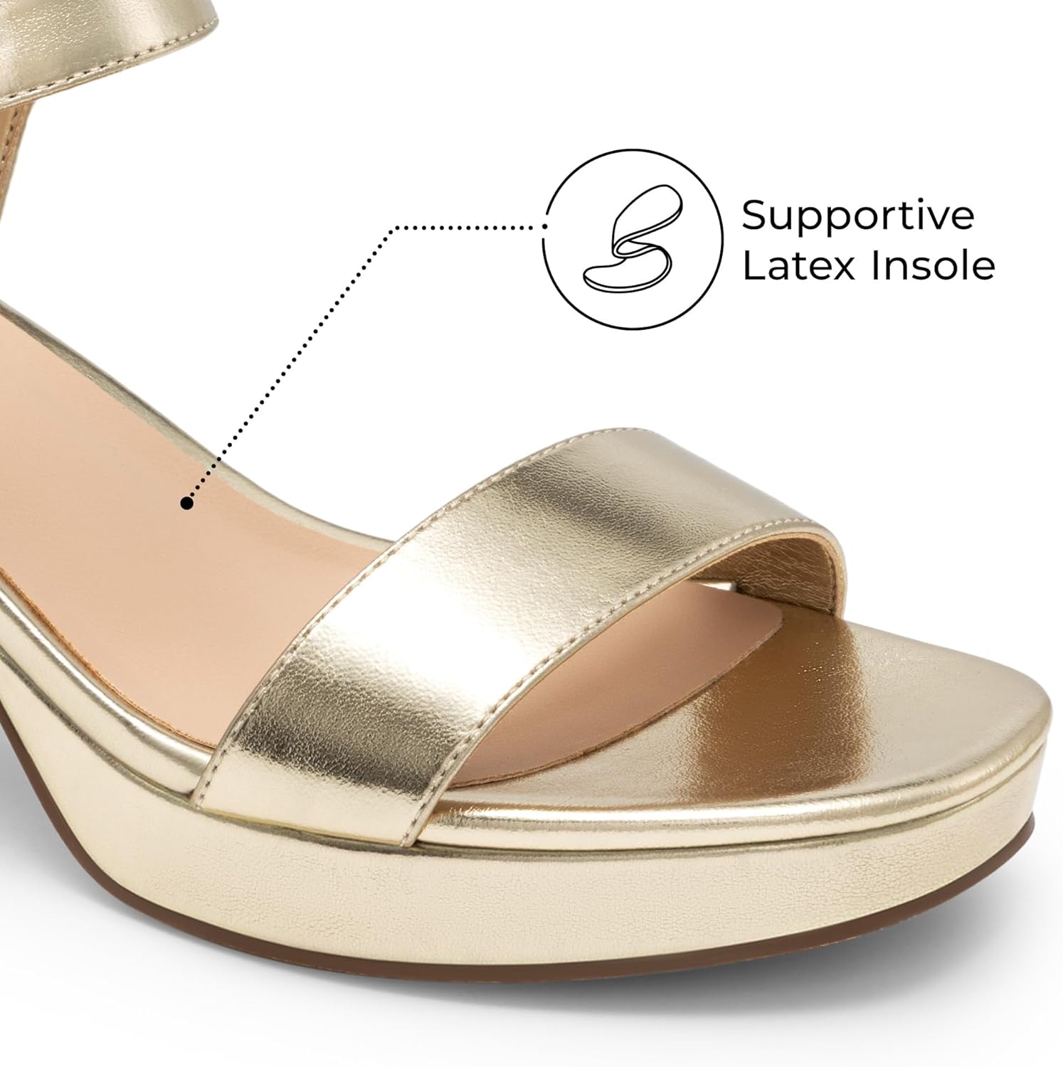 DREAM PAIRS Women's Platform Heels Block Chunky Open Toe Ankle Strap Heel Fashion Wedding Party Dress Sandals Shoes