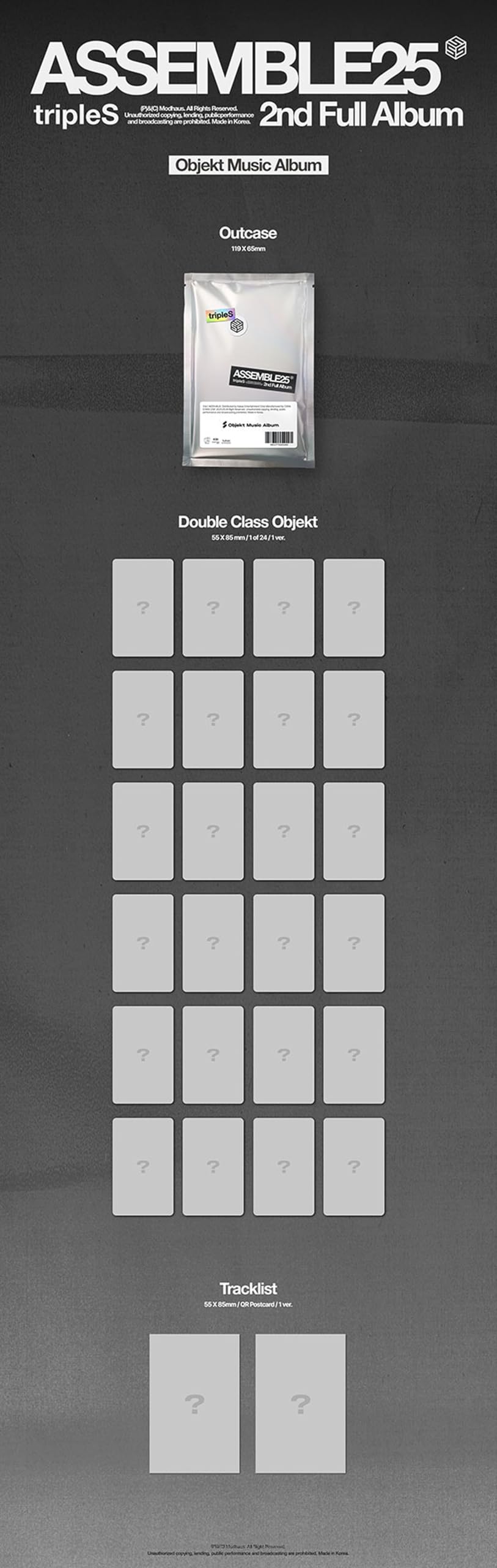 Amazon.com: tripleS ASSEMBLE25 2nd Full Album (Objekt Music